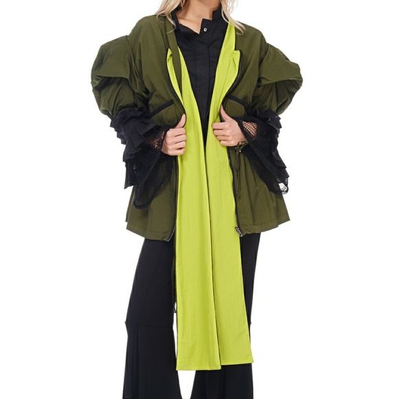 TOV Holy Jackets & Blazers - TOV Olive Luminous Kimono Jacket